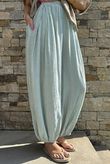 Cyril Crinkle Balloon Pant Sage